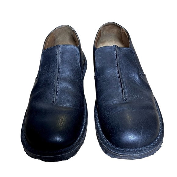 John Varvatos Black Leather Slip-On Shoes – Made in Italy – Crepe Sole - Size 10 - Picture 3 of 13